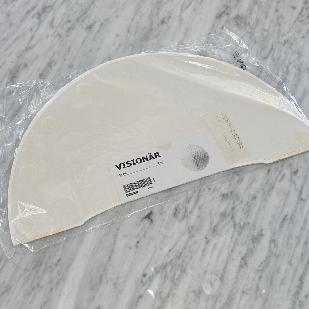 IKEA Visionär Hanging decoration. White. 19 3/4”